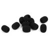 Picture of ChromLives Lapel Headset Microphone Windscreens Foam Covers Microphone Covers Mini Size Color Black 10 Pack