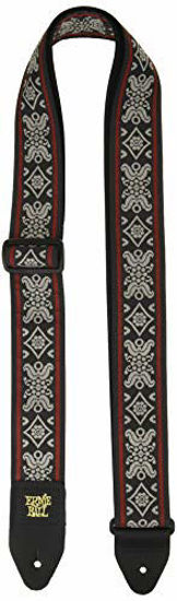 Picture of Ernie Ball Blackjack Red Jacquard Guitar Strap (P04669)