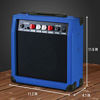 Picture of LyxPro Electric Guitar Amp 20 Watt Amplifier Built In Speaker Headphone Jack And Aux Input Includes Gain Bass Treble Volume And Grind - Blue