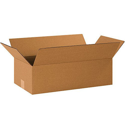 Picture of BOX USA B20106 Long Corrugated Boxes, 20"L x 10"W x 6"H, Kraft (Pack of 25)