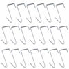 Picture of 20 Pcs White Metal Z Hooks Over The Door Hook,Z Hooks for Hanging Coats,Hats,Robes,Towels,Umbralla