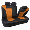 Picture of FH Group FB068ORANGE115 Orange Universal Car Seat Cover (Premium 3D Air mesh Design Airbag and Rear Split Bench Compatible)