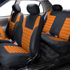 Picture of FH Group FB068ORANGE115 Orange Universal Car Seat Cover (Premium 3D Air mesh Design Airbag and Rear Split Bench Compatible)