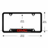 Picture of 2pcs License Plate Frame for GMC,Applicable to US Standard Car License Frame Accessories,fit Yukon Savana Sierra Envoy Canyon Sierra All Model