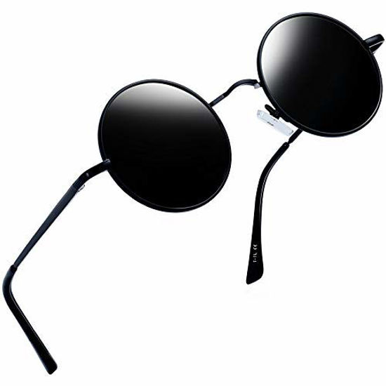 NIEEPA John Lennon Vintage Round Polarized Hippie Sunglasses Small Circle  Metal | eBay