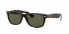 Picture of Ray-Ban unisex adult Rb2132 New Wayfarer Polarized Sunglasses, Tortoise/Polarized Green, 58 mm US