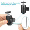 Picture of Neewer Mini Ball Head 1/4 inch Screw 360 Degree Rotatable Tripod Head with Lock and Hot Shoe Mount Adapter for LED Light,Ring Light, Tripod, Monopod, Slider, Camera, Load Up to 6.6 pounds/3 kilograms