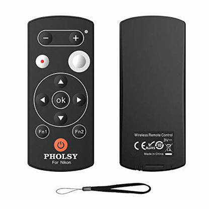 Picture of PHOLSY Wireless Remote Commander for Nikon Z50, COOLPIX B600, A1000, P1000, P950 - Wireless Remote Control Shutter Release Replace Nikon ML-L7