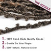 Picture of Niseyo 6 Packs Butterfly Locs Crochet Hair 12 Inch Pre Looped Distressed Locs Crochet Braids (12 Inch, T27)