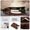 Picture of Leathario Leather Shoulder Bag Mens Retro Leather Messenger Bag Crossbody Bag Satchel Bag Ipad Bag 11 inch Brown