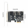 Picture of Print Port LPT Card for DOS Windows MAC Linux, fosa PCIE to Parallel Port Card PCI-E LPT Printer Card 9805 Chip, Support SPP PS2 EPP & ECP Mode