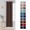 Picture of Deconovo Room Darkening Thermal Insulated Blackout Grommet Window Curtain for Bedroom, Chocolate,42x84-inch,1 Panel