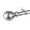 Picture of Decopolitan Ball Single Telescoping Drapery Rod Set, Medium, Silver