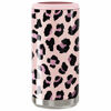 Picture of Maars Skinny Can Cooler for Slim Beer & Hard Seltzer | Stainless Steel 12oz Koozy Sleeve, Double Wall Vacuum Insulated Drink Holder - Blush Leopard