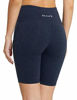 Picture of BALEAF Women's 8" High Waist Biker Workout Yoga Running Compression Exercise Shorts Side Pockets Heather Blue Size M