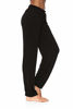 Picture of DIBAOLONG Womens Yoga Pants Wide Leg Comfy Drawstring Loose Straight Lounge Running Workout Legging Balck XXL