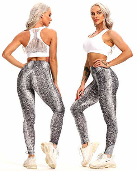 Getuscart Fittoo Womens High Waist Yoga Pants Tummy Control Scrunched Booty Leggings Workout 