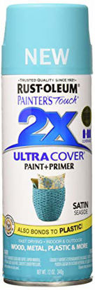 Picture of Rust-Oleum 315395 Painter's Touch 2X Ultra Cover, 12 Oz, Satin Seaside