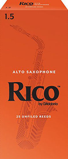 Picture of Rico by D'Addario RIA2515 Soprano Sax Reeds, Strength 1.5, 25-pack