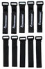 Picture of Reusable Cinch Straps 1.5" x 12" - 10 Pack, Multipurpose Strong Gripping, Quality Hook and Loop Securing Straps (Black)