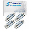 Picture of Serundo Auto DE3175 Led Car Bulb 31mm 1.22in Led Festoon Bulb, DE3021 DE3022 DE3023 6428 6430 7065 Led Festoon Bulb, Interior Led Used for Car Map Dome Light etc,Pack of 4pcs Blue