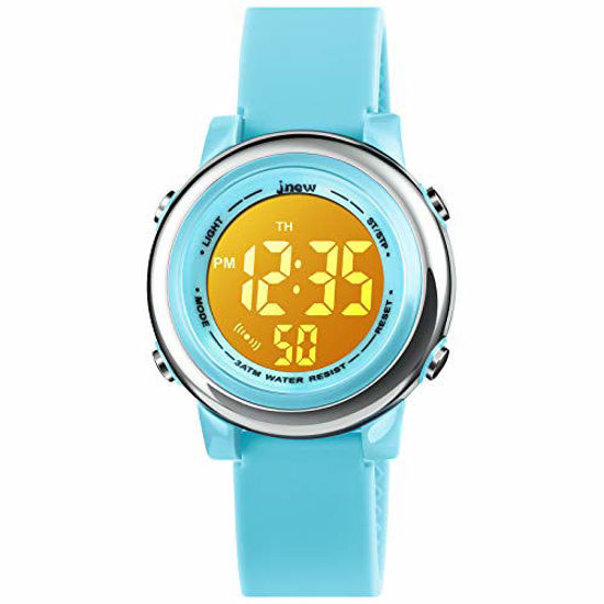 Picture of Kids Digital Sport Waterproof Watch for Girls Boys, Kid Sports Outdoor LED Electrical Watches with Luminous Alarm Stopwatch Child Wristwatch 3-12 Years