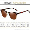 Picture of Joopin Semi Rimless Polarized Sunglasses Women Men Retro Brand Sun Glasses with Case (Tortoise Frame Brown Lens)