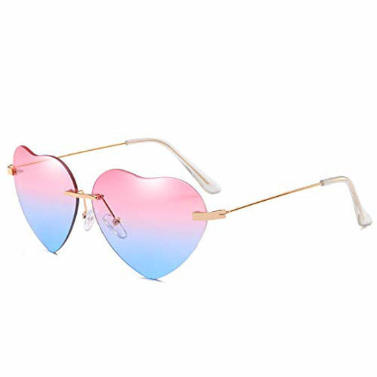 Modern Thin Metal Frame Curved Brow Bar Colored Mirror Flat Lens Round  Sunglasses 55mm