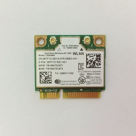 Picture of Dual Band Wirless - AC 7260 HMWG WiFi H/T 2x2 AC+Bluetooth 4.0 USE FOR INTEL AC 7260 HMC HALF MINI PCI-E CARD Support NUC