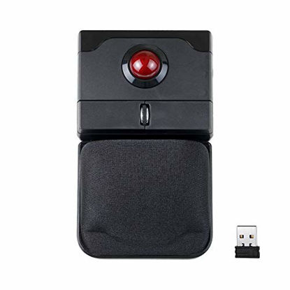 Picture of Perixx PERIPRO-706 Wireless Trackball Mouse, Build-in 0.98 Inch Trackball for The Pointing Feature, Detachable Gel Palm Rest