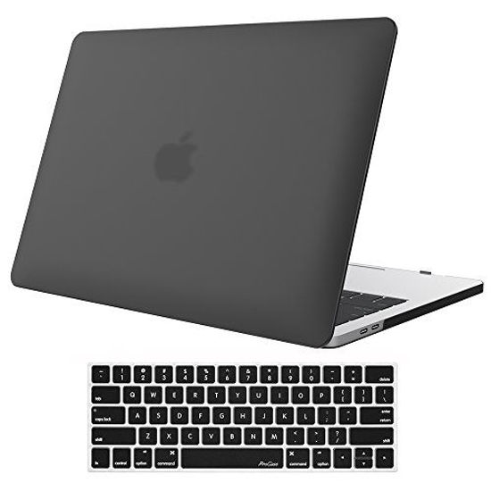 Picture of ProCase MacBook Pro 13 Case 2019 2018 2017 2016 Release A2159 A1989 A1706 A1708, Hard Case Shell Cover and Keyboard Skin Cover for MacBook Pro 13 Inch with/Without Touch Bar -Black