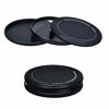 Picture of JJC Metal Lens Filter Stack Cap Filter Protective Case for 72mm Ultraviolet UV Filter Circular Polarizer CPL Filter Neutral Density ND Filter and More Filters in 72mm Thread Size,Upgraded Slim Version