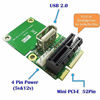 Picture of PCI-E 1X to Half/Full Mini PCI-E Adapter Pcie Connector