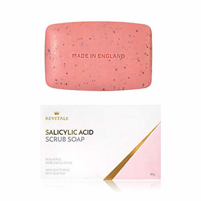 Picture of Salicylic Acid Scrub Soap Pore Exfoliating, Acne Fighting, Softening Skin, Anti-Blemish, Removes Warts