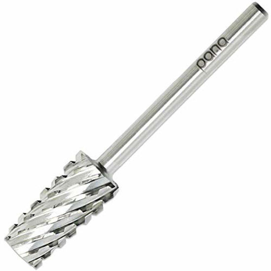 Picture of Pana Professional USA Tapered Barrel Bit Nail Drill (Gold, Silver, Ceramic) (Extra Coarse (Silver))