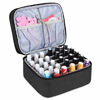 Picture of Luxja Nail Polish Carrying Case - Holds 30 Bottles (15ml - 0.5 fl.oz), Double-layer Organizer for Nail Polish and Manicure Set, Black (Bag Only)