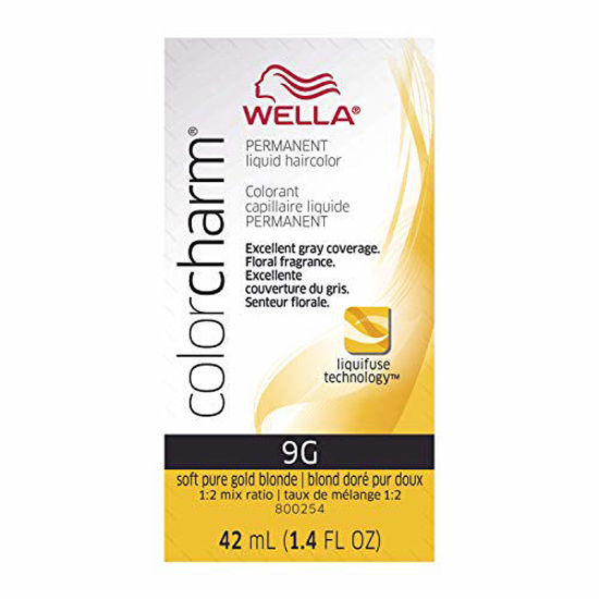 GetUSCart- WELLA Color Charm Permanent Liquid Hair color 9G Soft Gold Blonde