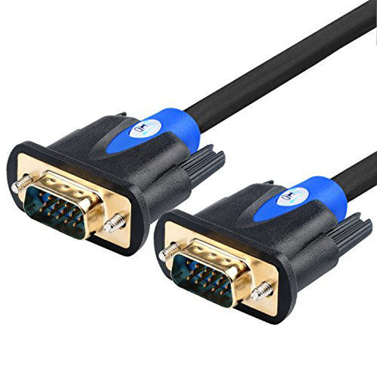 Picture of VGA Cable 40FT,SHD VGA to VGA Cord HD15 Monitor Cable for PC Laptop TV Porjector-40 Feet