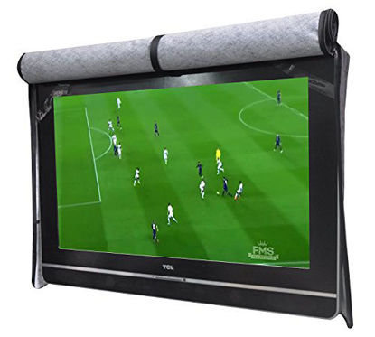 Picture of A1Cover Outdoor 32" TV Set Cover,Scratch Resistant Liner Protect LED Screen Best-Compatible with Standard Mounts and Stands (Black) 