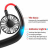 Picture of Hand-Free Personal Fan, Sports Neck Fan, Mini Portable USB Rechargeable Fan, 2000mAh, 360 Degrees Free Rotation Perfect for Traveling, park, Sports, Office Room, Headphone Design, Neckband Wearable