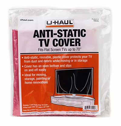 Picture of U-Haul Anti-Static TV Cover (Fits Flat Screens up to 70") - 70" x 42"