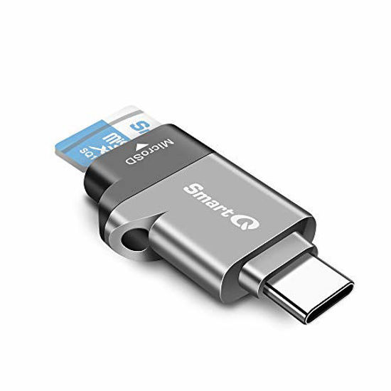 Picture of C356 USB-C MicroSD Card Reader with USB 3.0 Super Speed Technology, Supports MicroSDXC, MicroSDHC, and MicroSD for Window, Mac OS X and Andriod (Midnight Grey)