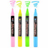 Picture of UCHIDA 483-4H Chisel Tip Bistro Chalk Marker Set, Fluorescent Colors