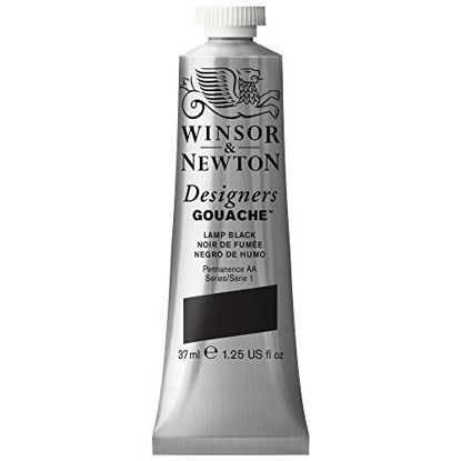 Picture of Winsor & Newton Designers Gouache Tube, 37ml, Lamp Black