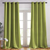 Picture of NICETOWN Room Darkening Window Panels - (52 inches Width, Fresh Green, Double Pieces) Holiday Decor Thermal Insulated Curtains 120 inches Length for Kids Bedroom