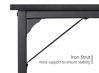 Picture of CubiCubi Computer Desk 40" Study Writing Table for Home Office, Modern Simple Style PC Desk, Black Metal Frame, Black