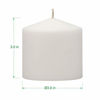 Picture of Stonebriar 18 Hour Long Burning Unscented Pillar Candles, 3x3, White