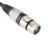 Picture of TISINO Female XLR to 1/4 (6.35mm) TS Mono Jack Unbalanced Microphone Cable Mic Cord for Dynamic Microphone - 6.6 FT/2 Meters