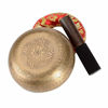 Picture of SHANSHUI Singing Bowl, 5 inch Meditation Tibetan Set, Nepal Antique Mantra Carving Hand Hammered, Sound For Yoga Chakras Healing Meditation -Red