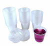 Picture of TashiBox 200-5.5 Ounce Disposable Plastic Jello Shot Cups with Lids, Souffle Portion Cups